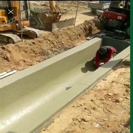 水渠成型设备沟渠一次性成型设备边坡滑膜机修渠好