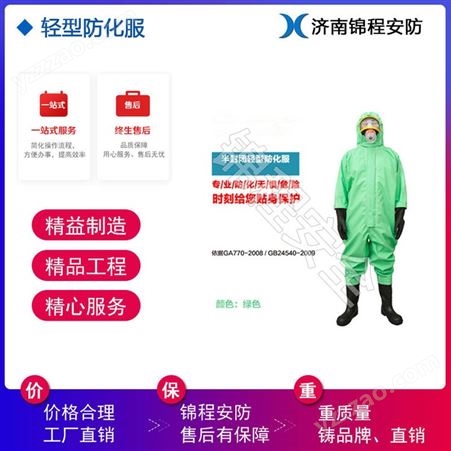 外置  JC-RFH01B防化学喷溅防化服  锦程安全耐腐蚀防化服价