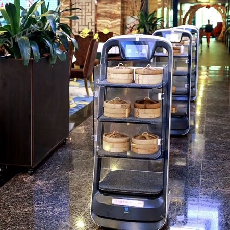 普渡送餐机器人海底捞西贝餐厅饭店火锅店送菜传菜配送机器人