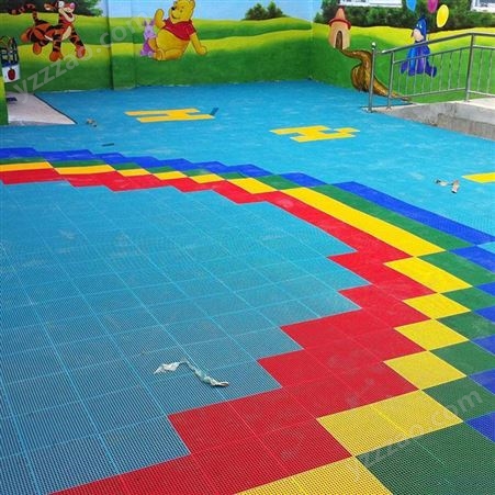 室外悬浮地板-幼儿园悬浮地板报价-弹性悬浮地板-悬浮拼接地板厂家 德力盛 C0060