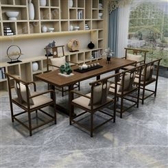 中式实木茶桌椅组合 简约现代功夫茶桌设计 禅意茶台泡茶桌茶几