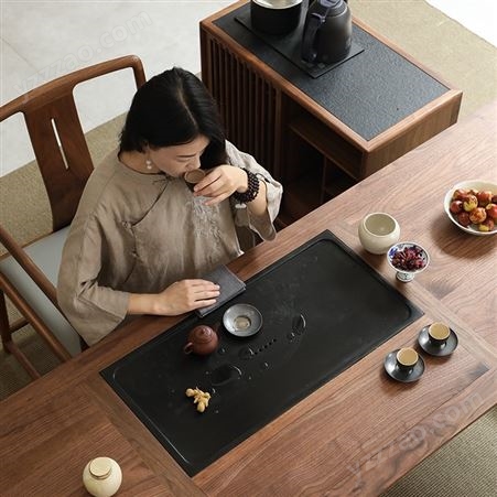 新中式实木茶台 实木沙发安装视频 客厅家装实木家具