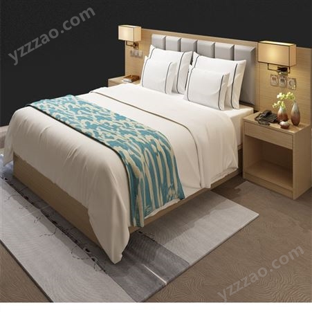 新中式实木床 禅意中国风主卧床 轻奢1.8m现代简约1.5床民宿家具 2米大床