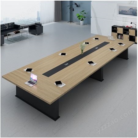 田梅雨 北京会议桌 钢木结合会议桌 板式会议桌 培训桌 办公桌 会议桌