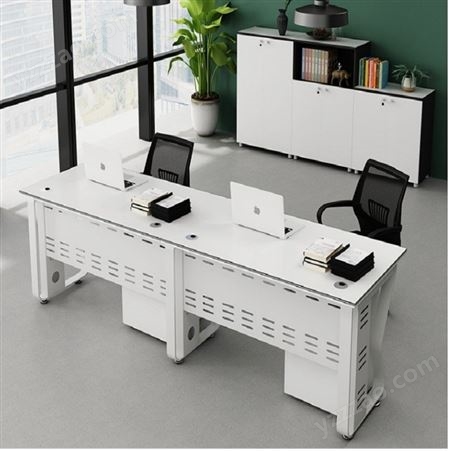 开放式办公桌 钢木结合办公桌 职员办公桌 员工工位 办公桌 电脑桌 培训桌