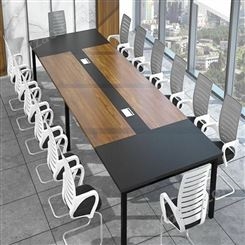 北京田梅雨办公家具供应 板式会议桌 钢木结合办公桌 培训桌 时尚会议桌 条桌