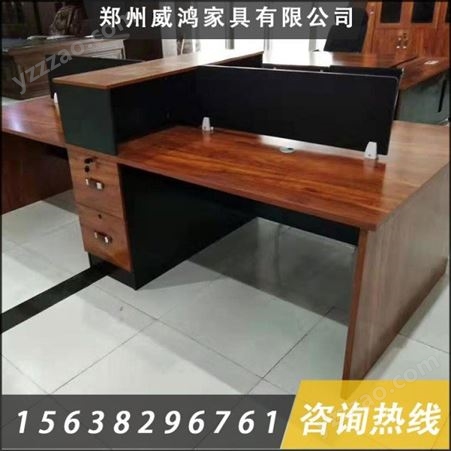 漯河现代简约口字钢架办公桌 职员四人组合钢架办公桌 钢架屏风隔断卡位办公桌