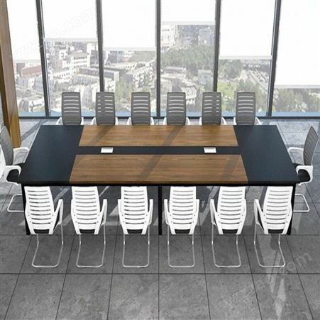 北京田梅雨办公家具供应 板式会议桌 板式长条桌 办公桌 培训桌 钢木结合会议桌