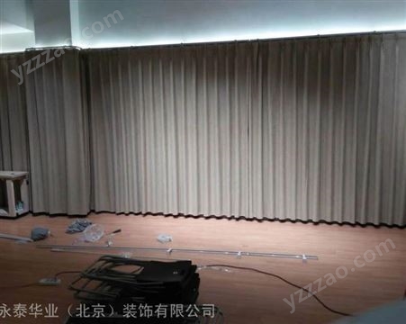 北京金丝绒幕布定做 各种学校会议礼堂电动手动幕布