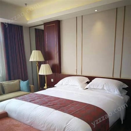 北京五星酒店床上用品品牌 鑫艺诚酒店客房纯棉床单被罩长期供应